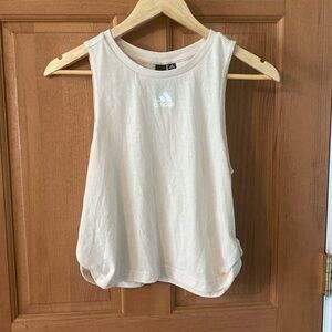 Adidas Size XS Off White Women's Girls Athletic Sleeveless Shirt